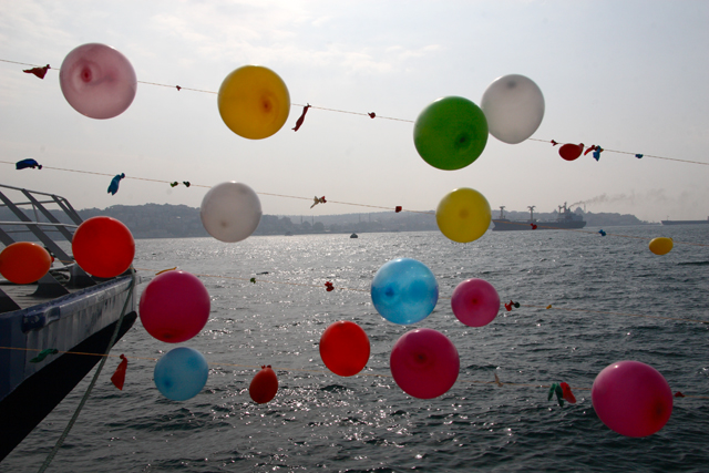 Balloons on the Bosphorus, Istanbul, Turkey (2009)